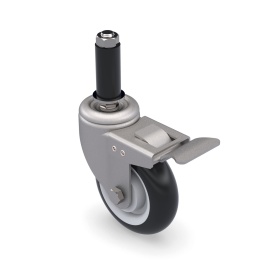 RSI-FHJ405 | Ролик поворотный D100 с тормозом, втулка 23 мм FHJ-405