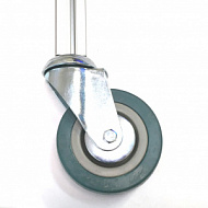 RSI934100М12 | Колесо поворотное D100, отв. D12.4, серая резина