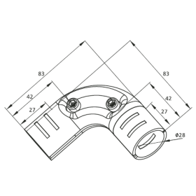Эскиз: Кронштейн соединительный DF17B