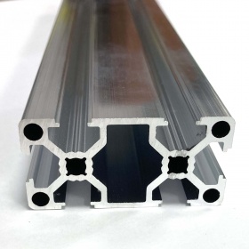 Профиль конструкционный алюминиевый 25х50 мм, без покрытия, паз 6 мм