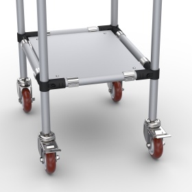 RSI-MST-500x400x900-2 | Стойка подкатная 500х400х900 2 полки изображение 4