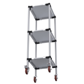 RSI-MST-500x400x1300-3 | Стойка подкатная 500х400х1300 3 полки изображение 6
