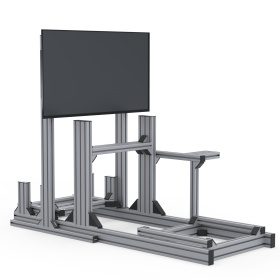 Сингл скрин для симрейсинга облегчённый (серия 40 паз 10 мм) Анодированный. Сборка с кокпитом.