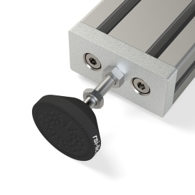 7002-AL-Slot8-M8 | Опорная плита алюминиевая M8-40х80 паз 8 изображение 2