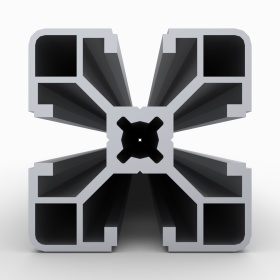 OB-4040L-BP | Профиль 40х40 мм, облегченный. Паз 8 мм (Без покрытия) изображение 8