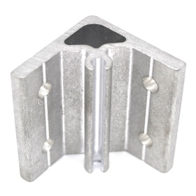 Угловой соединитель алюминиевый 44х60 мм для профиля серии 30