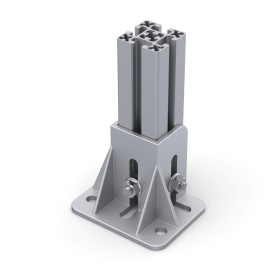 RSI-7215B | Фундаментная опора, алюминиевая, для профиля 50x50, крепление с краю изображение 0