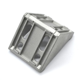 1254 | Соединитель угловой 60x60 облегченный, паз 8 изображение 1