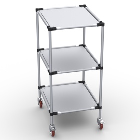 RSI-MST-700x600x1300-3 | Стойка подкатная 700х600х1300 3 полки изображение 2