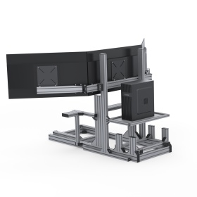 Кокпит анодированный в сборке с трипл скрином. Готовая комплектация