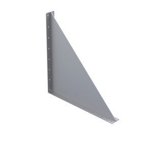 Большой массивный сварной стальной уголок 675х675 мм ребра жесткости 4мм для профилей серии 45