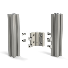 Схема сборки серой петли для профилей 30х30 мм