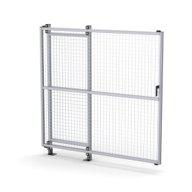 SG-45-SlideDoor | Секция с откатной дверью 2000x2000 для ограждения, серия 45 (Анодированные) изображение 2