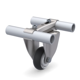 Два соединителя трубы D28 тип C FH-1001C, трубы 28 мм, крепление и установка колеса