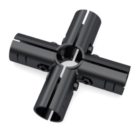 RSI-DF5B кронштейн соединительный 5-ходовой для труб 28 мм, угловое шестистороннее соединение, модульная система