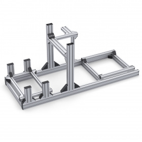 Кокпит из анодированного алюминиевого профиля для симрейсинга