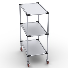 RSI-MST-800x500x1300-3 | Стойка подкатная 800х500х1300 3 полки изображение 6