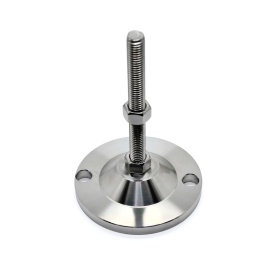 7644 | Опора регулируемая нержавеющая, шпилька М12х100, Основание 100 мм