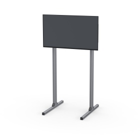 Модульная алюминиевая рама для одного монитора, анодированная, серия 40×40, вид спереди