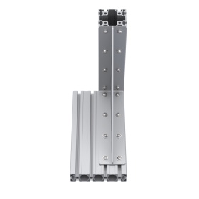 Уголок 315х315 мм для профилей серии 45 сталь сварка с ребром жесткости