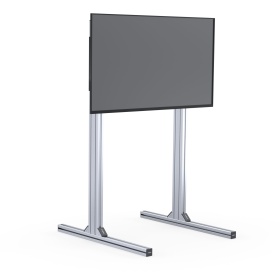 Лёгкий одиночный сингл-скрин для симрейсинга на алюминиевых профилях 40×40 и 80×40.