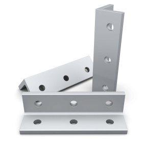 Угловой соединитель 33х33х120 серия 40, к алюминиевым конструкционным профилям