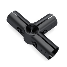 Соединительный кронштейн RSI‑DF3B — элемент для перпендикулярного пятистороннего соединения четырёх круглых труб с наружным диаметром 28 мм в модульных системах