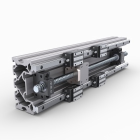 Пример сборки оси станка из профиля 60х120