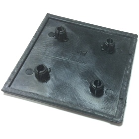 Заглушка торцевая, черная, к станочным профилям 90х90