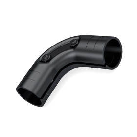 Кронштейн DF17B — металл, 28 мм, угол 90°, порошковая покраска, черный