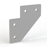 Г-4-У4040-40 | Соединительная пластина Г-типа, усиленная, 4 отверстия