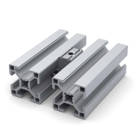 Пример крепления двух профилей при помощи параллельного соединтеля