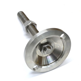 7652 | Опора регулируемая нержавеющая, шпилька М20х150, Основание 100мм изображение 1