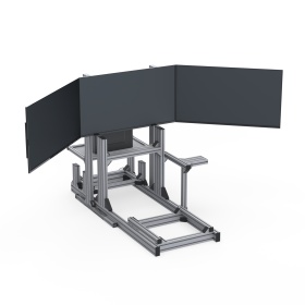 Сборка трипл скрин и кокпит для симрейсинга (серия 40 паз 8 мм) Анодированный