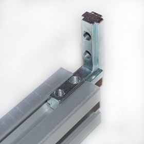 Внутренний соединитель угловой, паз 8, конструкционные профиля серии 40, конструкционные профиля серии 60, конструкционные профиля серии 80