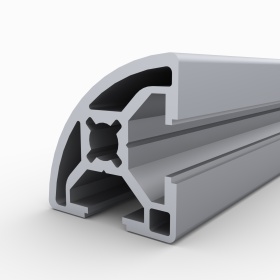 OB-30R-BP | Профиль 30х30 мм, закругленный. Паз 8 мм (без покрытия) изображение 4