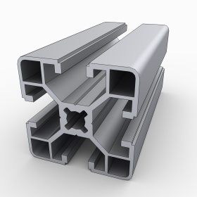 OB-4040L | Профиль 40х40 мм, облегченный. Паз 8 мм (Анодированный) изображение 9