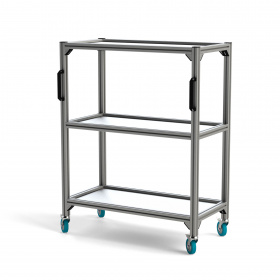 Передвижная стойка 500х1000 мм на 3 полки