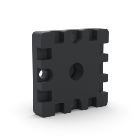 TS-6060-Connector | Соединитель стальной к телескопическому профилю 60х60 для шарниров 60х60 изображение 0