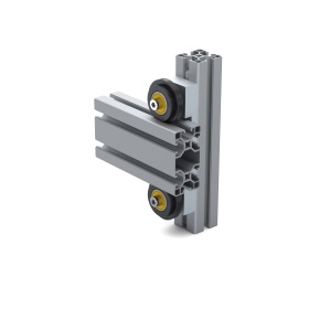 6241 | Двойной держатель роликов, паз 8 мм, к профилям 40х80 изображение 1