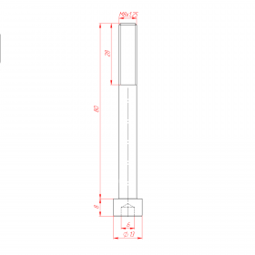  M8x80, DIN912