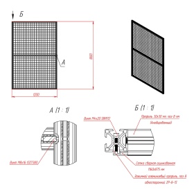 Чертёж: RSI12003 | Секция ограждения 1800х1200 мм