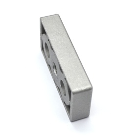 Опорная плита алюминиевая, резьба M12, размер 40х80, для профиля с пазом 10