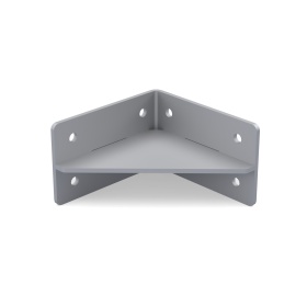 Сварной стальной уголок с ребром жесткости для профиля серии 40