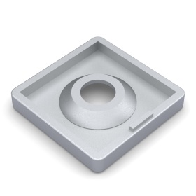 Торцевая заглушка на профиль серии 45 с пазом 10