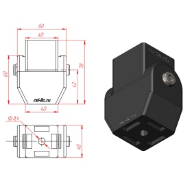 Чертеж ML-1015+1021-8 Шарнирное соединение