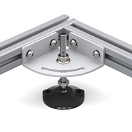 A4045M12 | Адаптер для опоры М12 (к профилям серии 40, 45, 50)