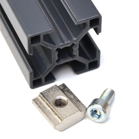 Дюралевый пазовый сухарь М5, паз 8, серия 30