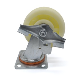 Тормоз и стопор колеса RSI91212501-02: крупный план, платформа, диаметр 120 мм, грузоподъёмность 300 кг