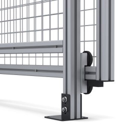 SG-40-SlideDoor | Секция с откатной дверью 2000x2000 для ограждения, серия 40 (Анодированные) изображение 5